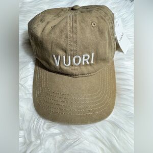 NWT Vuori Hat Adjustable Strap Baseball Camel V8027 Weathered Camel Color